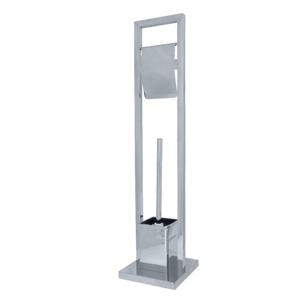 SCC8341 Pedestal Toilet Paper Holder W/ Toilet Brush Holder, Chrome
